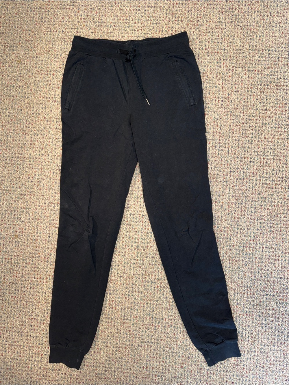 Amazon Men's Black Jogger Sweatpants with Drawstring Waist